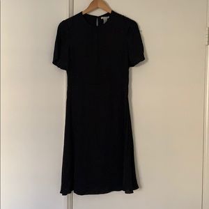 Vintage-look Midi Dress with Flutter Sleeve